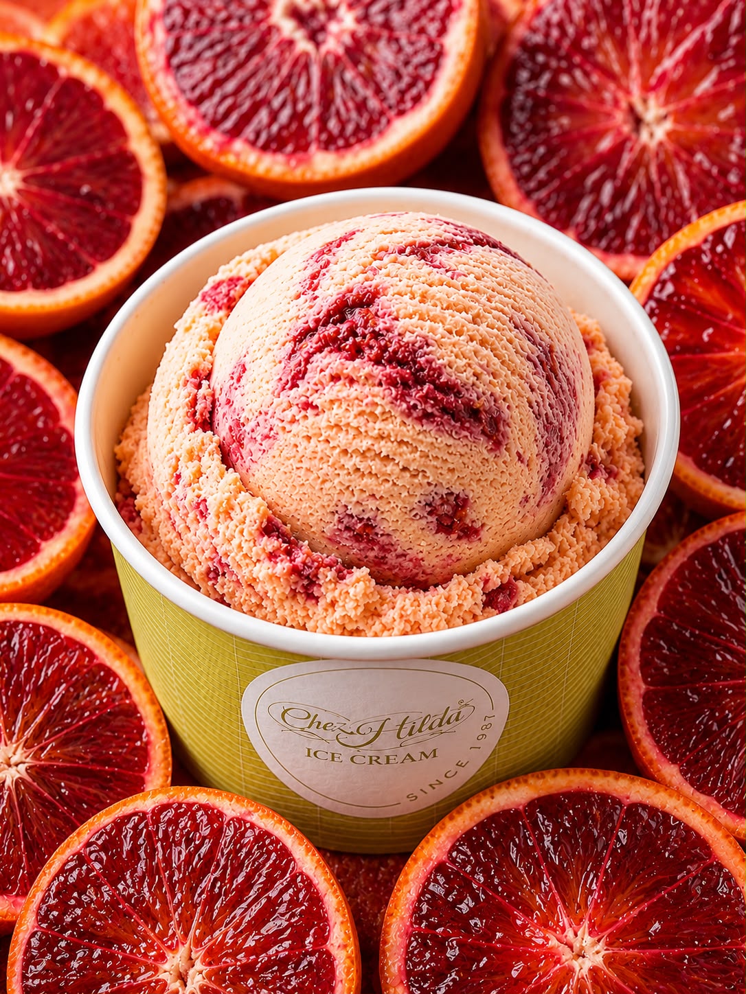 Grapefruit ice cream