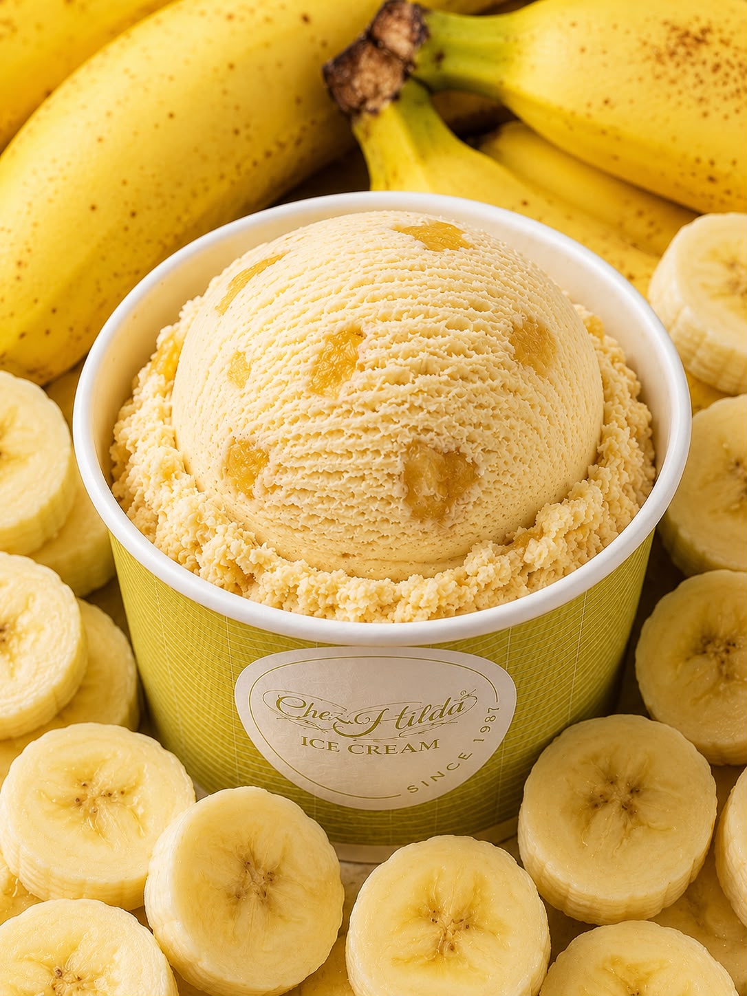 Banana ice cream scoop