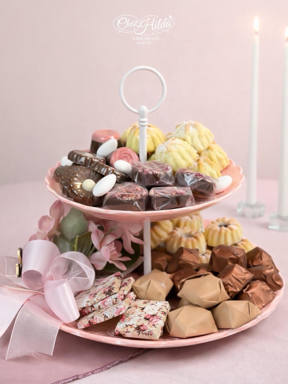 صحن طابقين مشكل