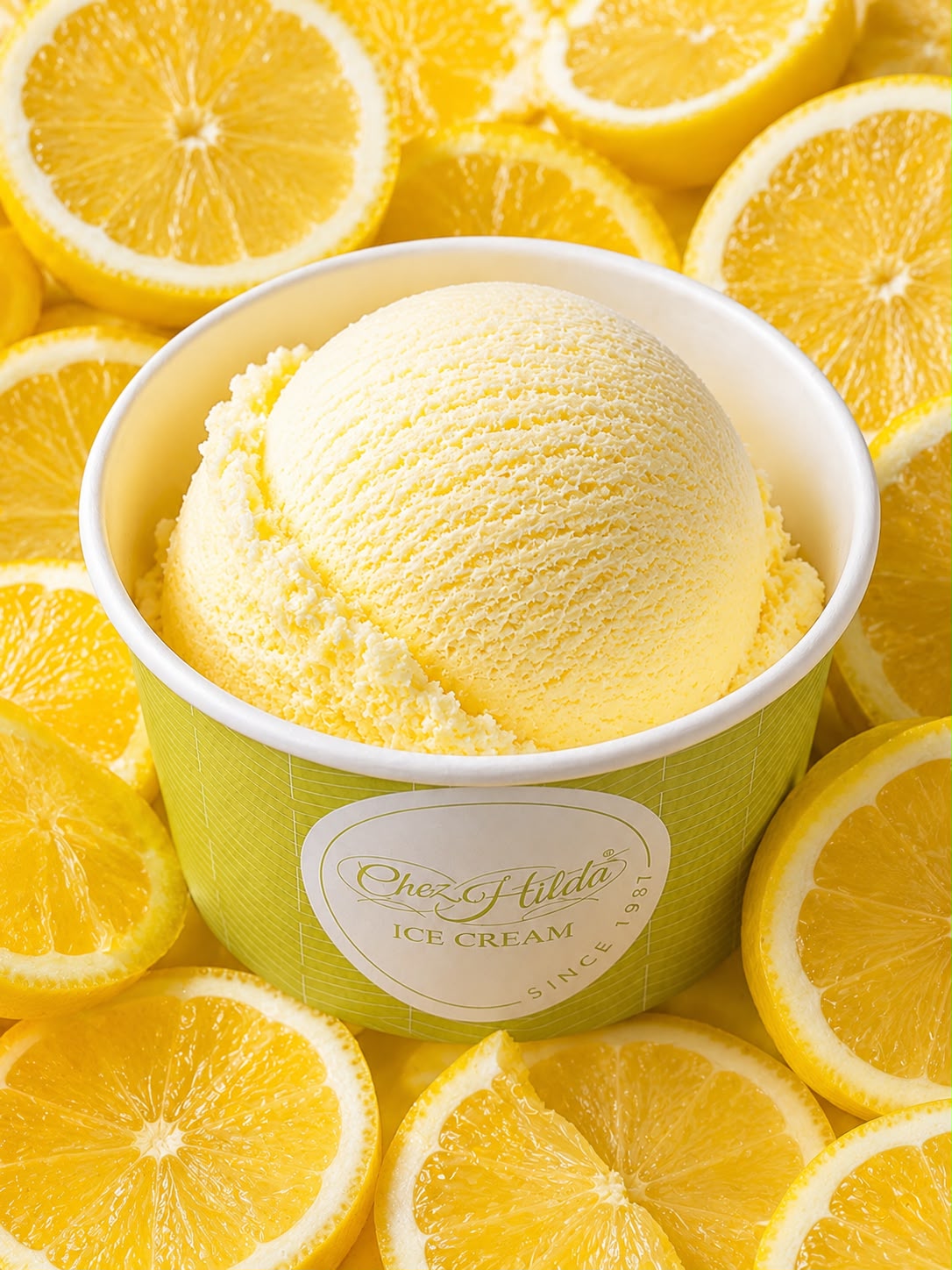Lemonade ice cream scoop