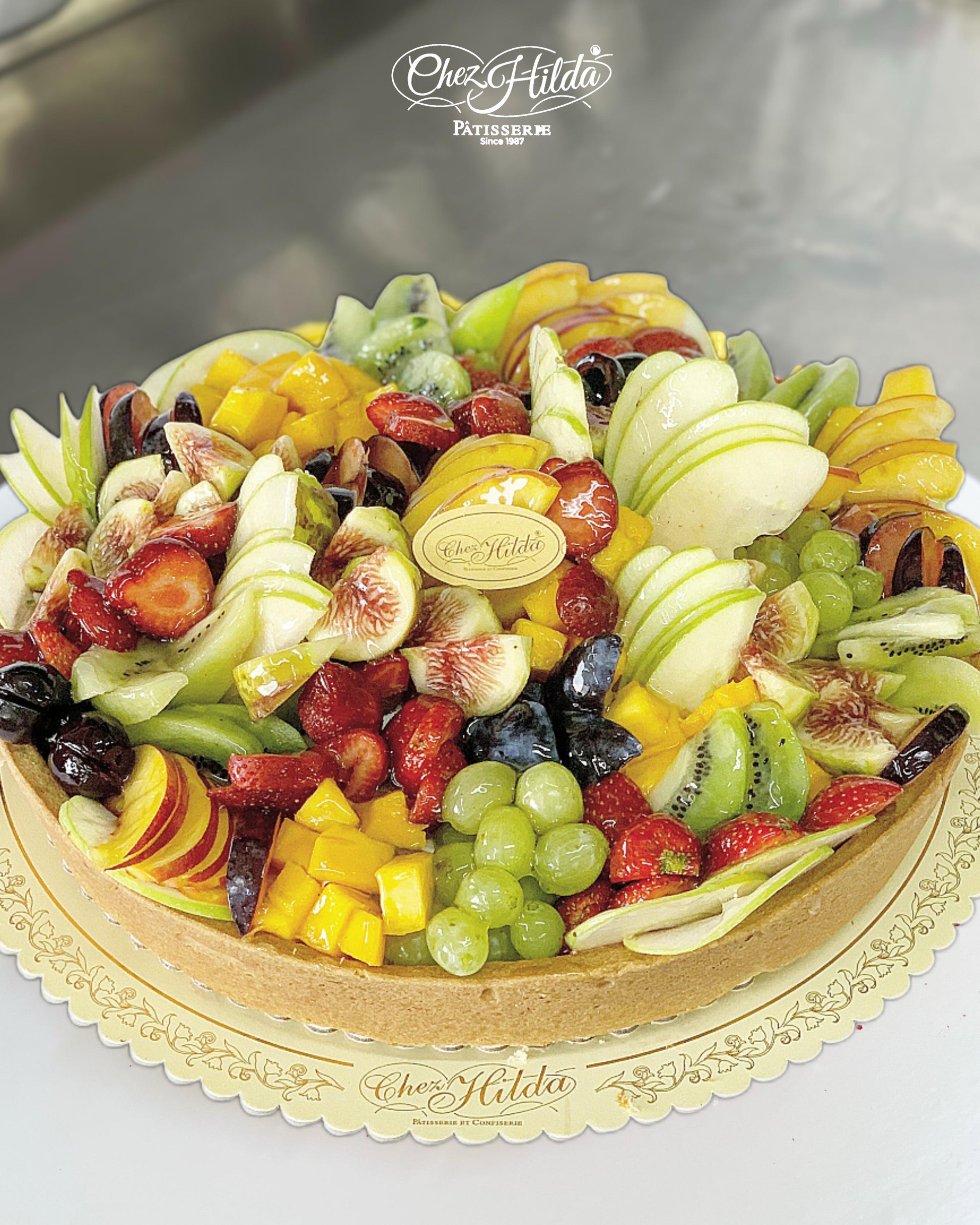 seasonal fruit tart