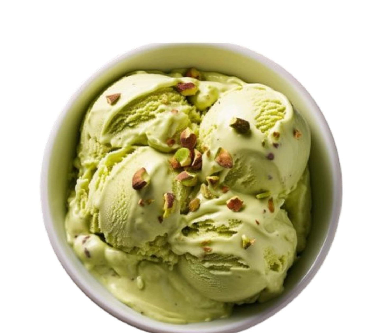 Pistachio sugar free ice cream scoop