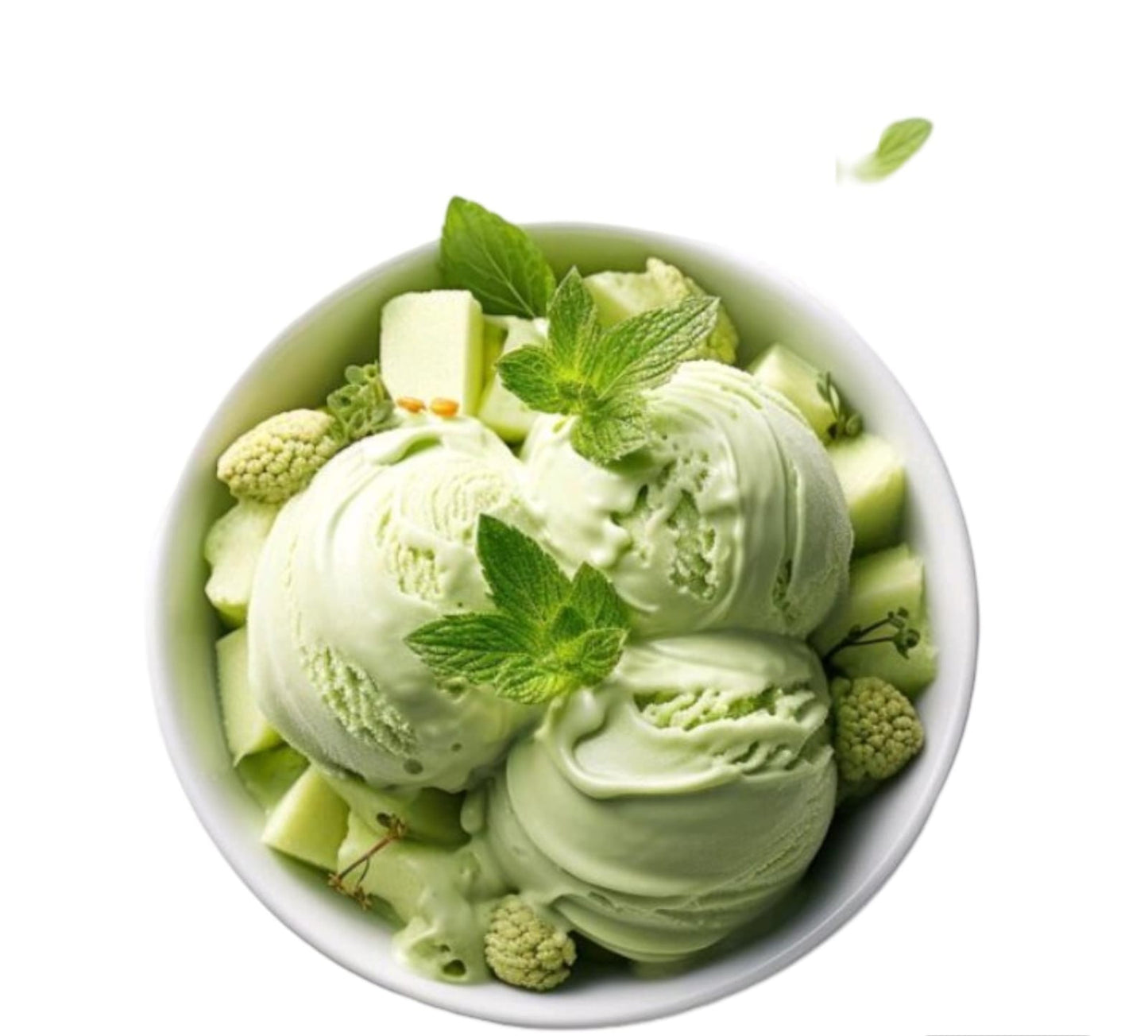 Green Apple ice cream scoop