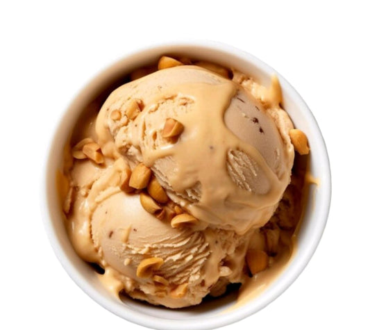 Hazelnut sugar free ice cream scoop