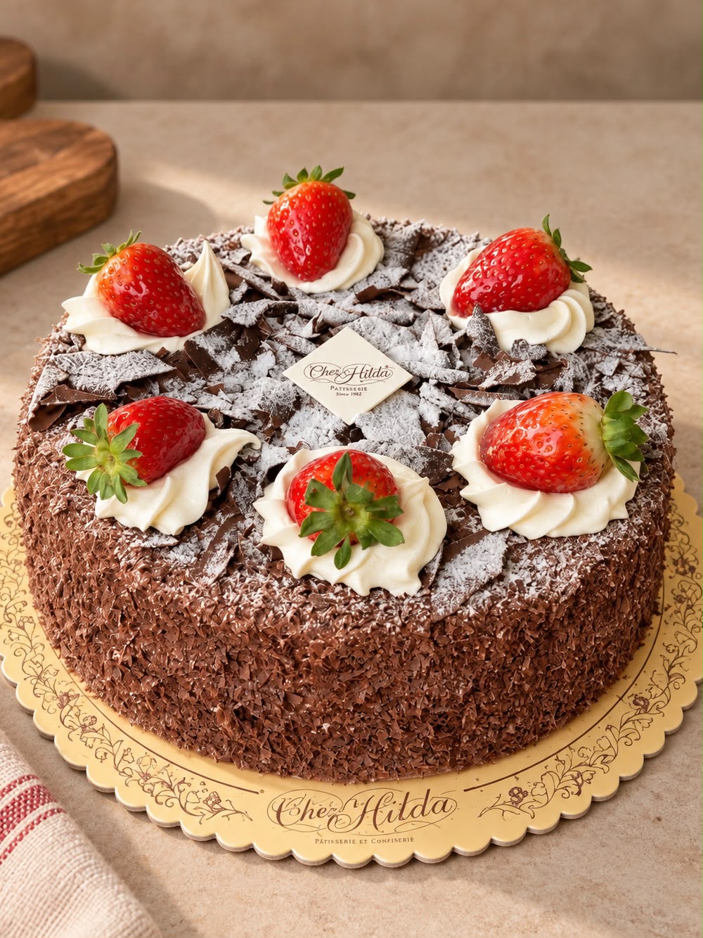 Black forest Cake (fruits)