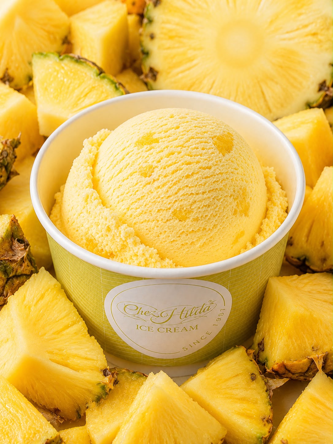 pineapple ice cream scoop