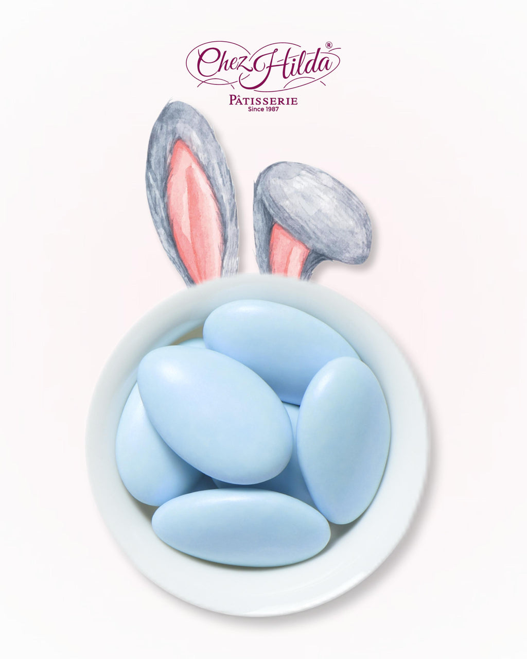 colorful chocolate and sugar almonds