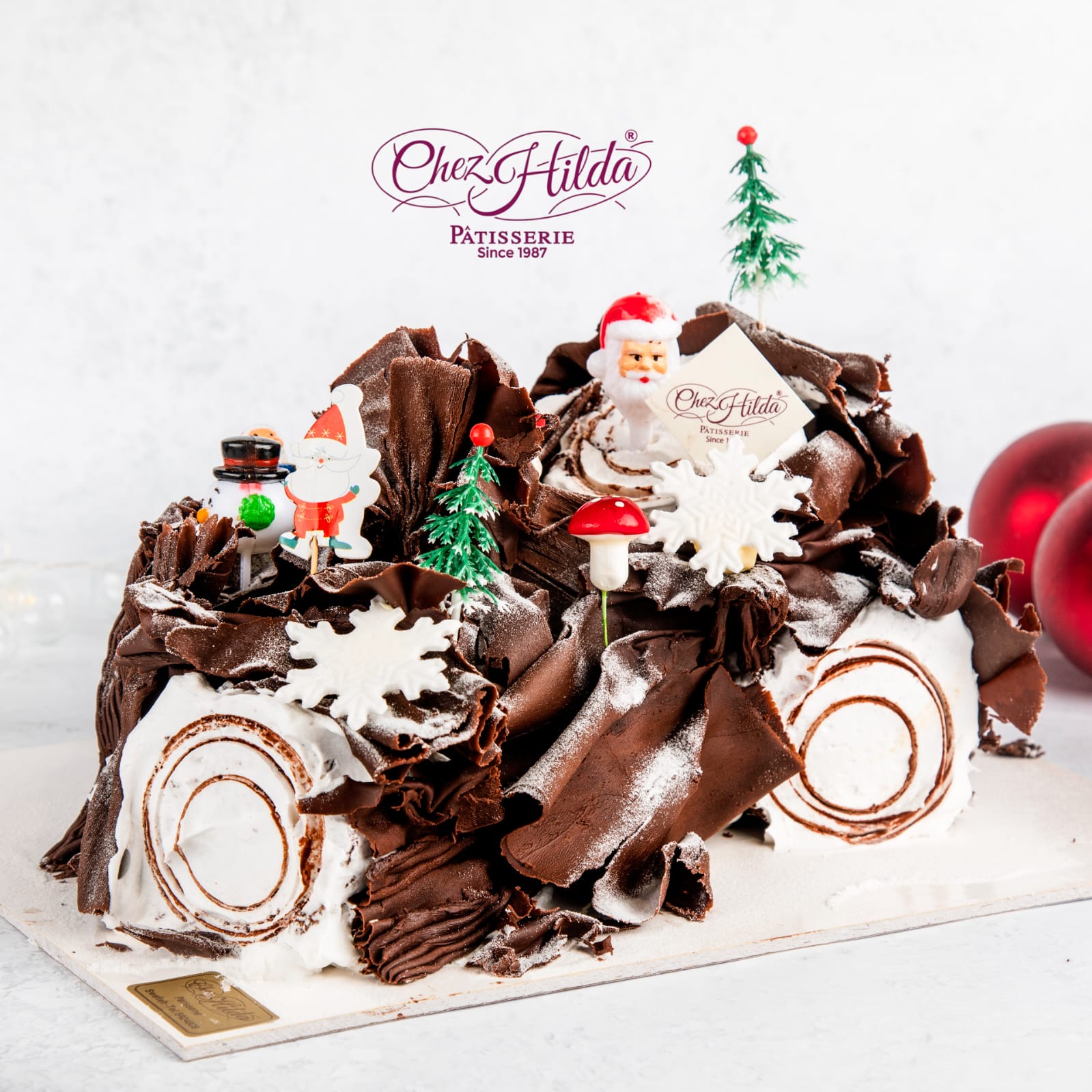 Bûche de Noël aux chocolate