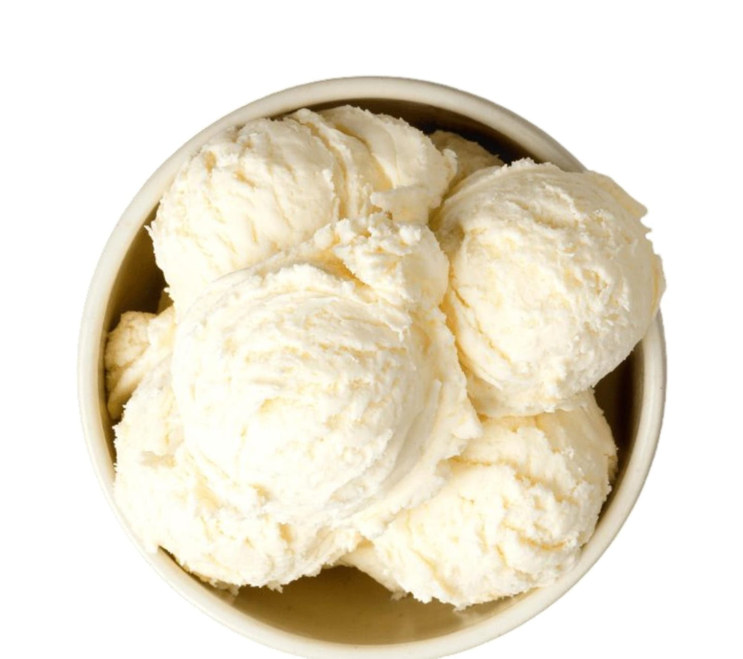 Vanilla ice cream scoop